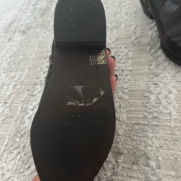 Free People Brown Leather Ankle Boots - Picture 4 of 7